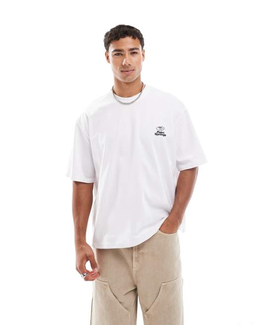 Jack & Jones – T-shirt i oversize med Palm Springs-tryck baktill, 4 av 4