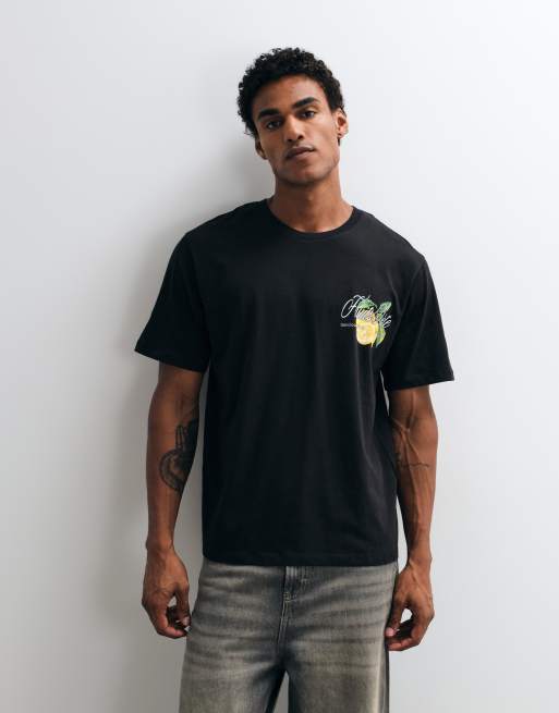 Jack & Jones t-shirt imprimé au dos citron, 3 de 5