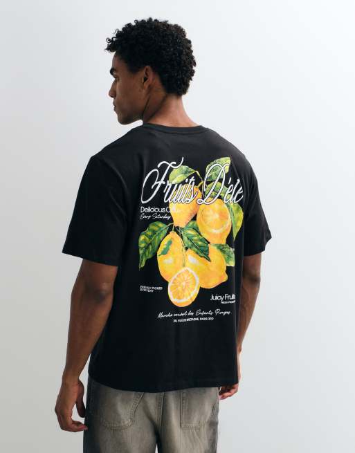 Jack & Jones t-shirt imprimé au dos citron, 5 de 5
