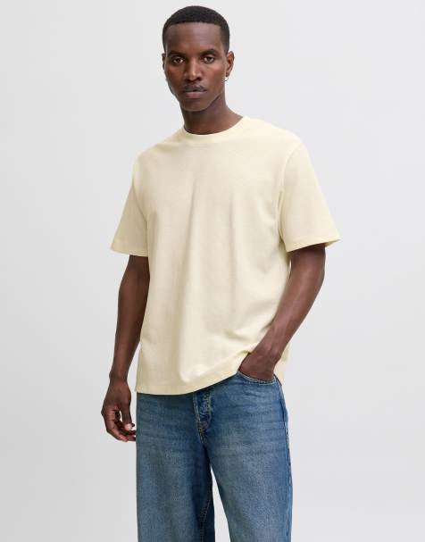 Jack & Jones - T-shirt in antiekwit - view 1