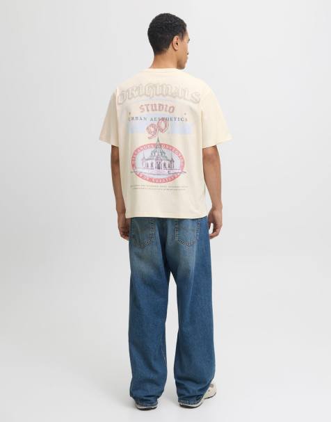 Jack & Jones T-shirt in antique white - view 1