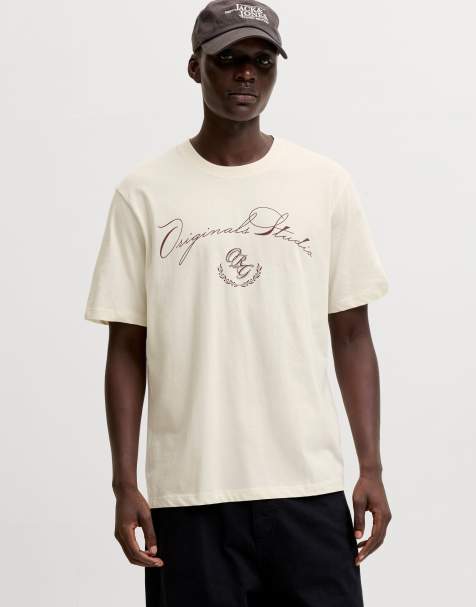 Jack & Jones T-shirt in antique white - view 1
