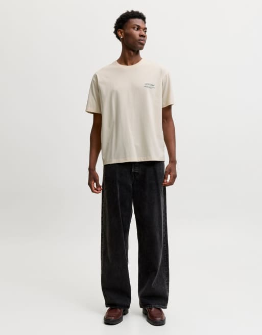 Jack & Jones T-shirt in antique white, 3 of 7