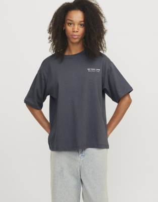 Jack & Jones - T-Shirt in Asphaltgrau