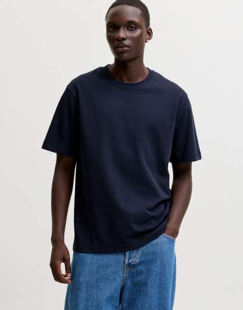 Jack & Jones – T-Shirt in Blazer-Marineblau - view 1