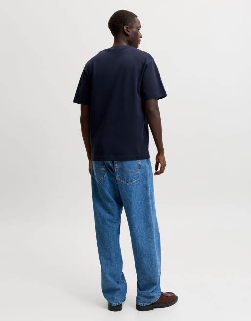Jack & Jones – T-Shirt in Blazer-Marineblau, 2 von 7