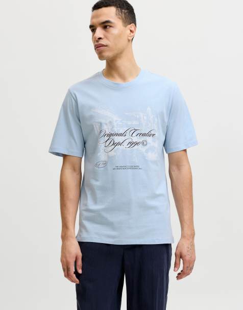 Jack & Jones T-shirt in light blue - view 1