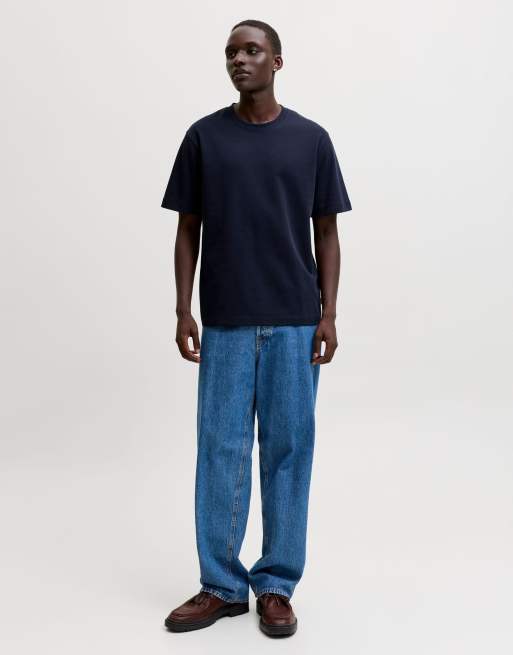 Jack & Jones - T-shirt in marineblauw, 3 van 7