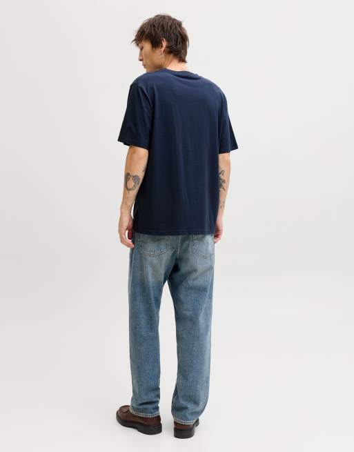 Jack & Jones T-shirt in marineblauw, 2 van 7