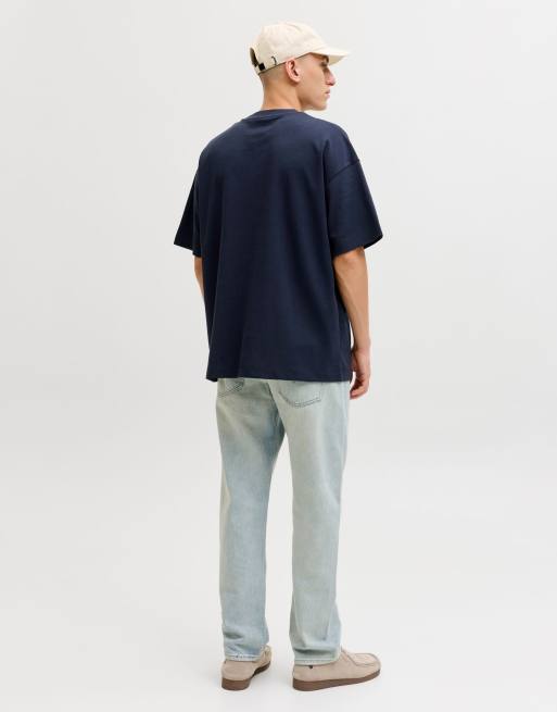 Jack & Jones T-shirt in navy blazer, 2 of 7