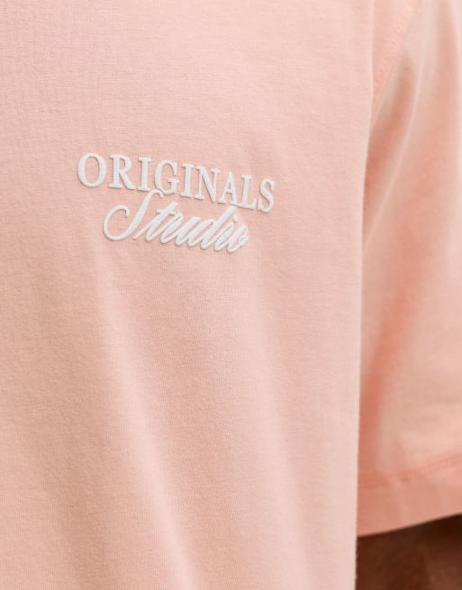 Jack & Jones – T-Shirt in Peach Melba, 5 von 7
