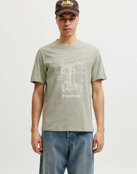 Jack & Jones T-shirt in seagrass - view 1