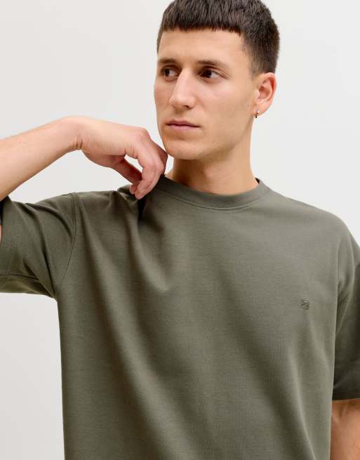 Jack & Jones T-shirt in smokey olive, 6 of 7