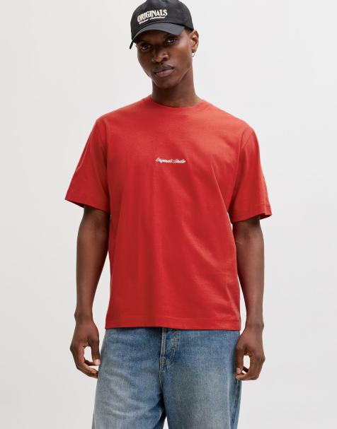 Jack & Jones - T-shirt in Tibetaans rood - view 1