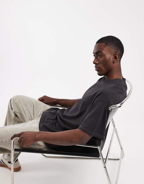 Jack & Jones - T-shirt in verwassen antracietgrijs - view 1