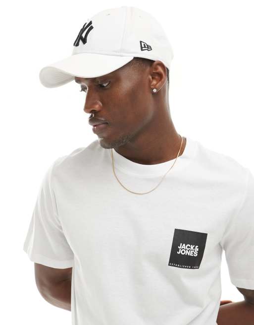 Jack & Jones – T-Shirt in Weiß mit Logo