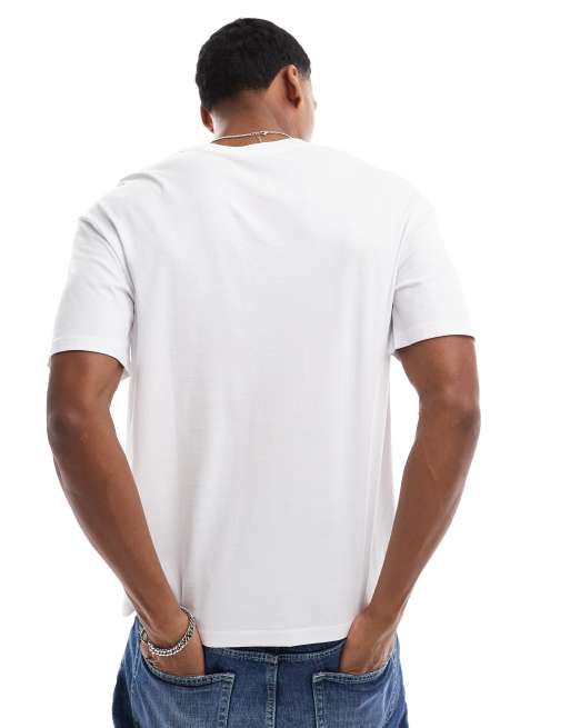 Jack & Jones – T-Shirt in Weiß mit mittigem Logo, 4 von 4