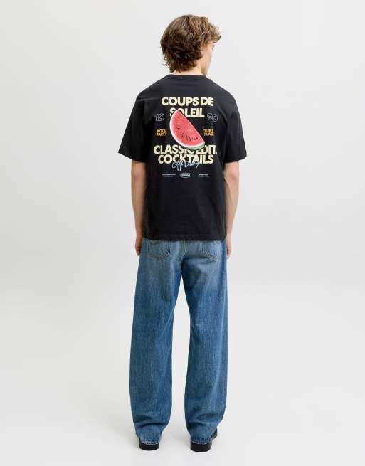 Jack & Jones - T-shirt in zwart, 2 van 7