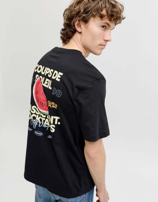 Jack & Jones - T-shirt in zwart, 6 van 7