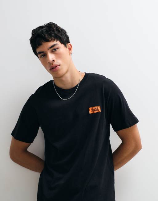 Jack & Jones t-shirt med logga på bröstet i svart, 3 av 5