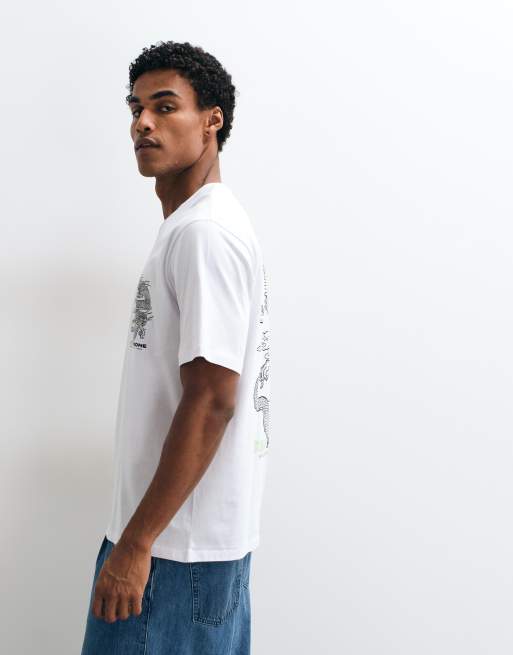 Jack & Jones T-shirt met drakenprint op de rug, 4 van 5