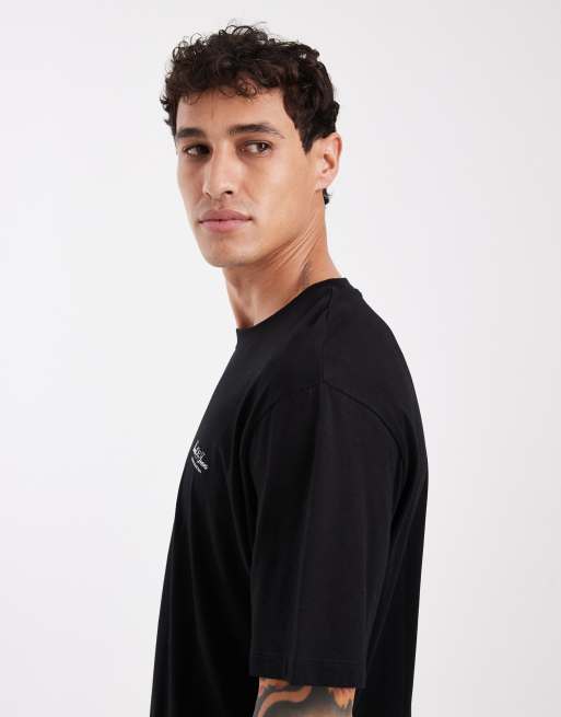 Jack & Jones - T-shirt met geschreven logo in zwart, 4 van 5