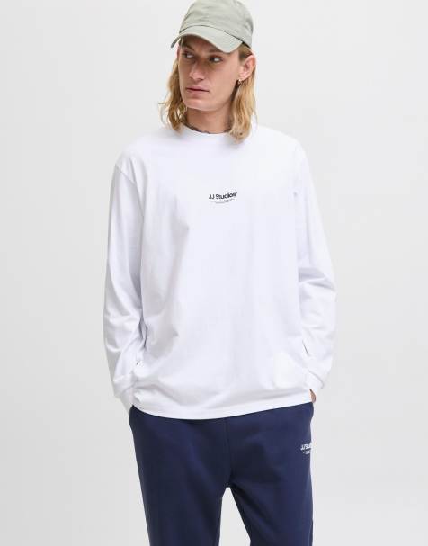 Jack & Jones T-shirt met lange mouwen in wit - view 1