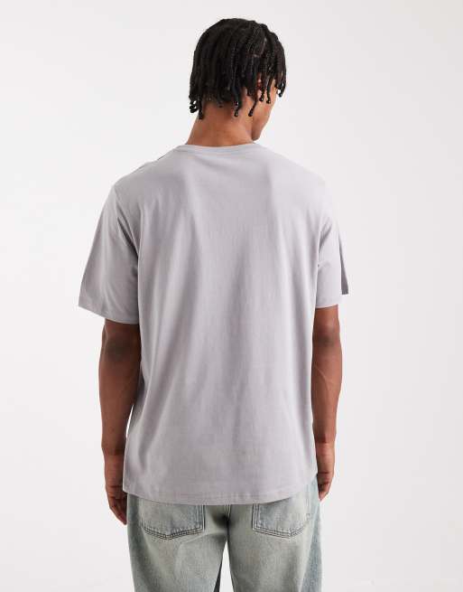 Jack & Jones - T-shirt met logo aan de voorkant in grijs, 3 van 5