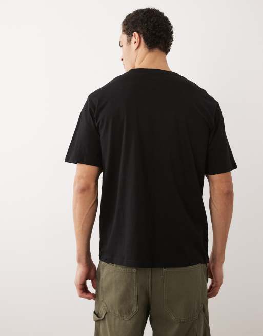 Jack & Jones - T-shirt met logo op de voorkant in zwart, 3 van 5