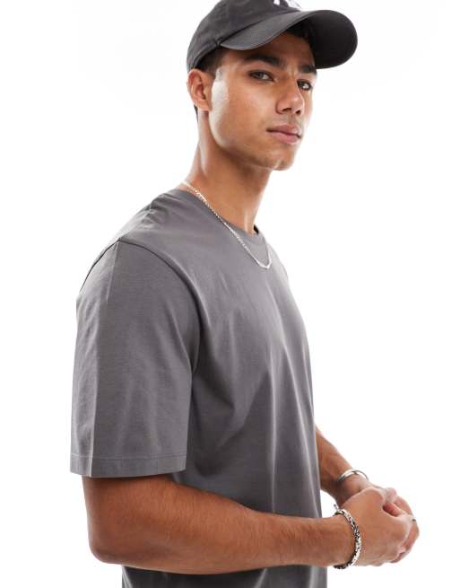 Jack & Jones - T-shirt met ronde hals in grijs, 2 van 4