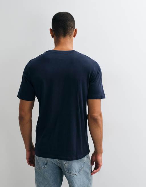 Jack & Jones T-Shirt mit Brustlogo in Marineblau, 5 von 5