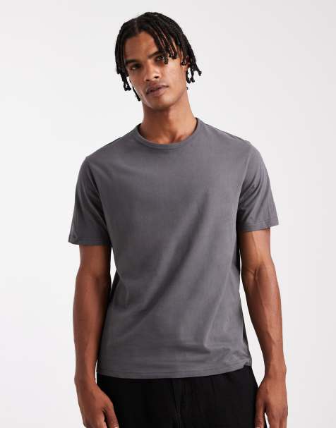 Jack & Jones – T-Shirt mit schmalem Schnitt in Grau - view 1
