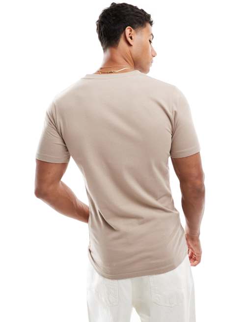 Jack & Jones - T-shirt moulant - Beige