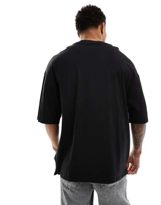 Jack & Jones - T-shirt nera super oversize, 4 di 4