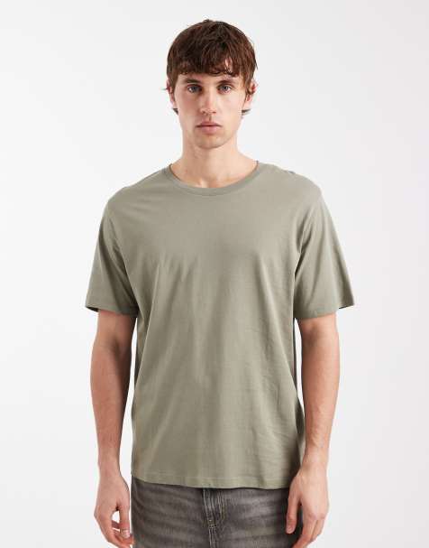 Jack & Jones – T-shirt o regularnym kroju w kolorze khaki - view 1