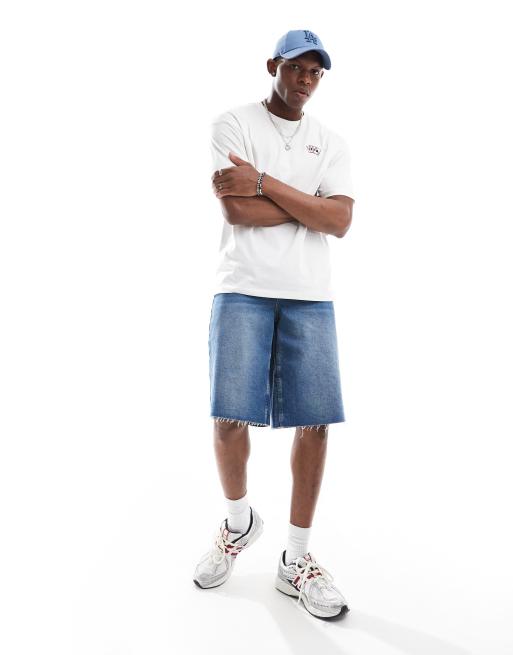 Jack & Jones - T-shirt oversize à imprimé cartes de poker sur l'avant - Blanc, 4 de 4