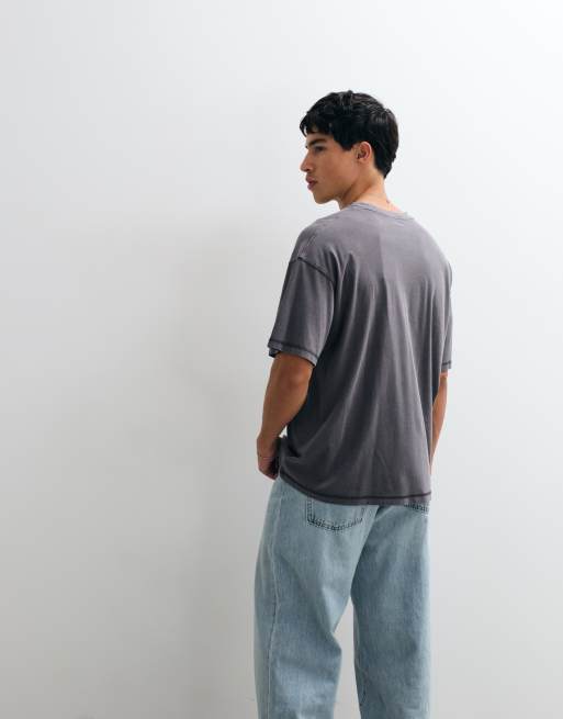 Jack & Jones - T-shirt oversize - Anthracite délavé, 5 de 5