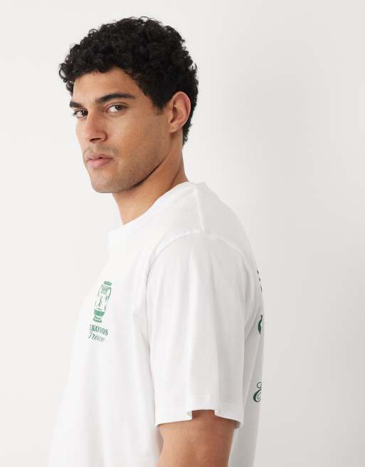 Jack & Jones - T-shirt oversize avec imprimé au dos - Blanc, 5 de 5