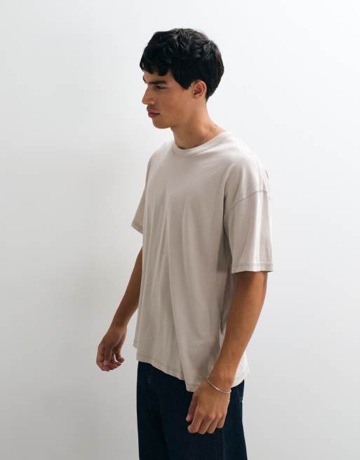 Jack & Jones - T-shirt oversize beige, 3 di 5