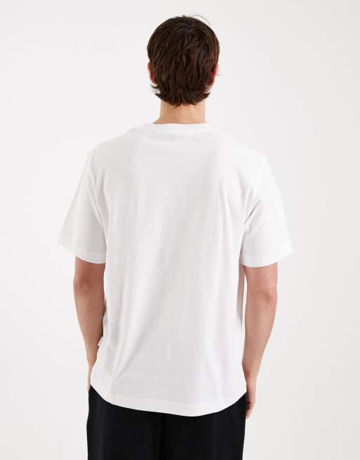 Jack & Jones - T-shirt oversize bianca con stampa di paesaggio sul retro, 3 di 5