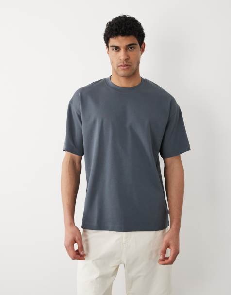Jack & Jones - T-shirt oversize - Bleu ardoise - view 1