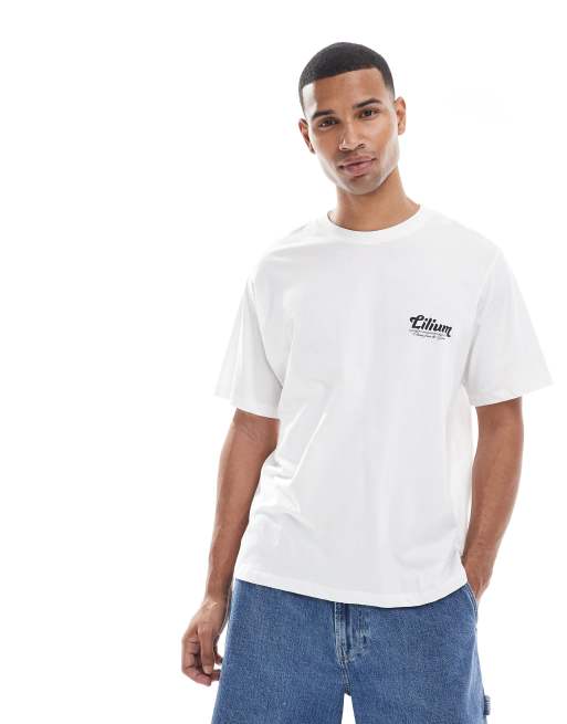Jack & Jones - T-shirt oversize con stampa di gigli sul retro, 3 di 4