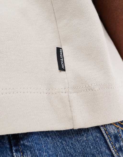Jack & Jones - T-shirt oversize - Crème, 3 de 4