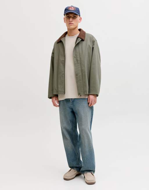 Jack & Jones - T-shirt oversize traspirante color crema, 3 di 5