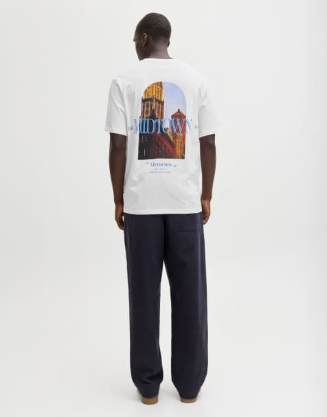 Jack & Jones – T-shirt w kolorze złamanej bieli - view 1