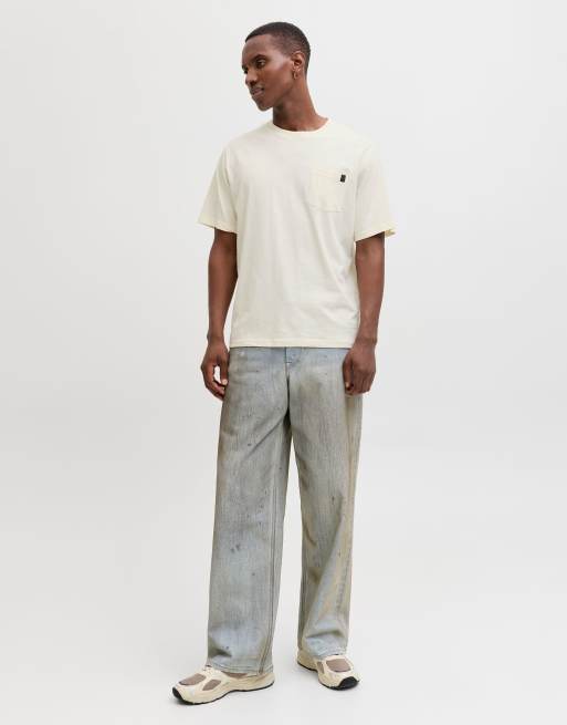 Jack & Jones – T-shirt w kolorze złamanej bieli, 3 z 7