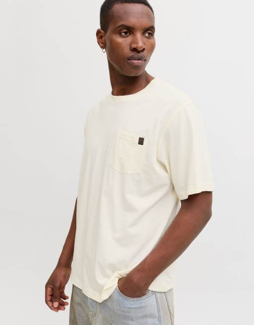 Jack & Jones – T-shirt w kolorze złamanej bieli, 6 z 7