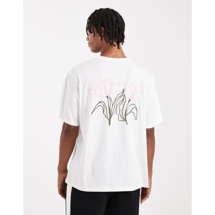 Tシャツ・カットソー The Barnnet White Flower Basket T-Shirt The Barnnet】White Flower Basket T-Shirt | in the mist