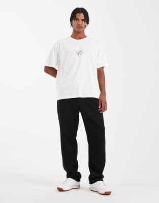 Jack & Jones T-shirt With Flower Back Print In White