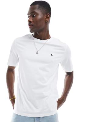 Buy Jack & Jones t-shirt with & logo in white- find codes and free